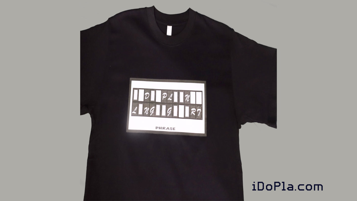 iDoPla Phrase | Black T-shirt