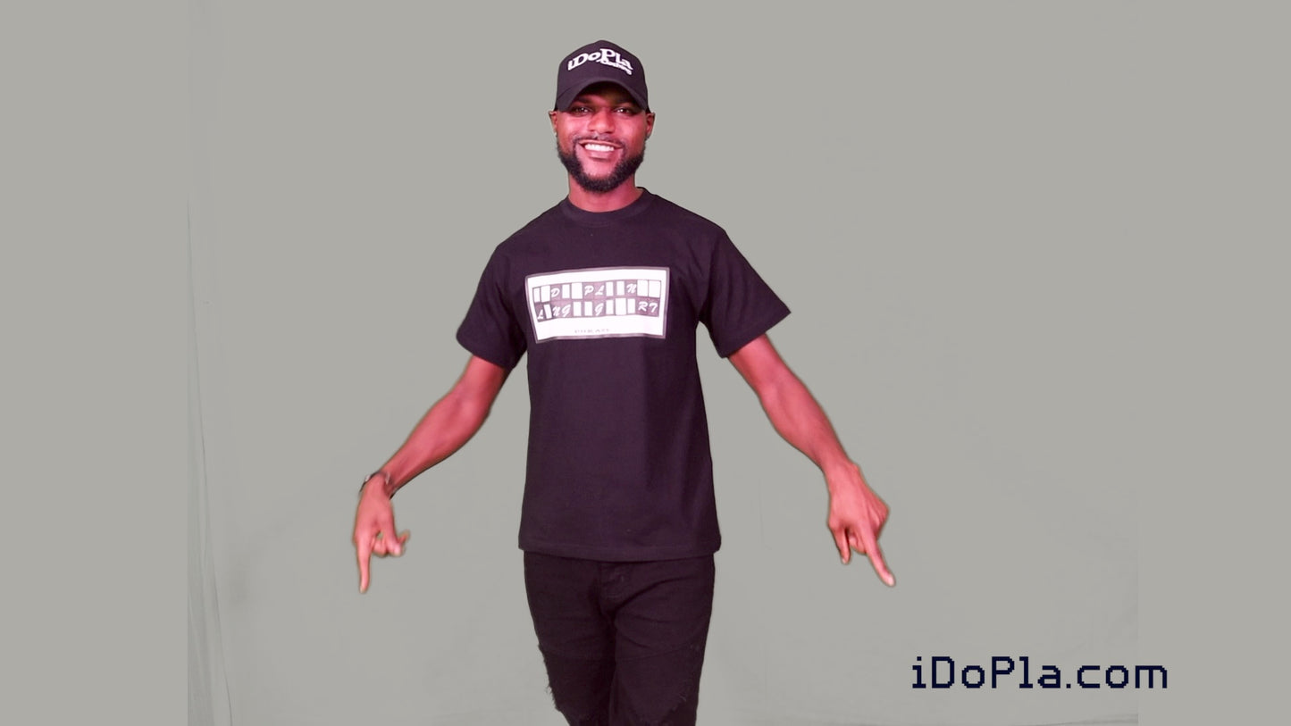 iDoPla Phrase | Black T-shirt