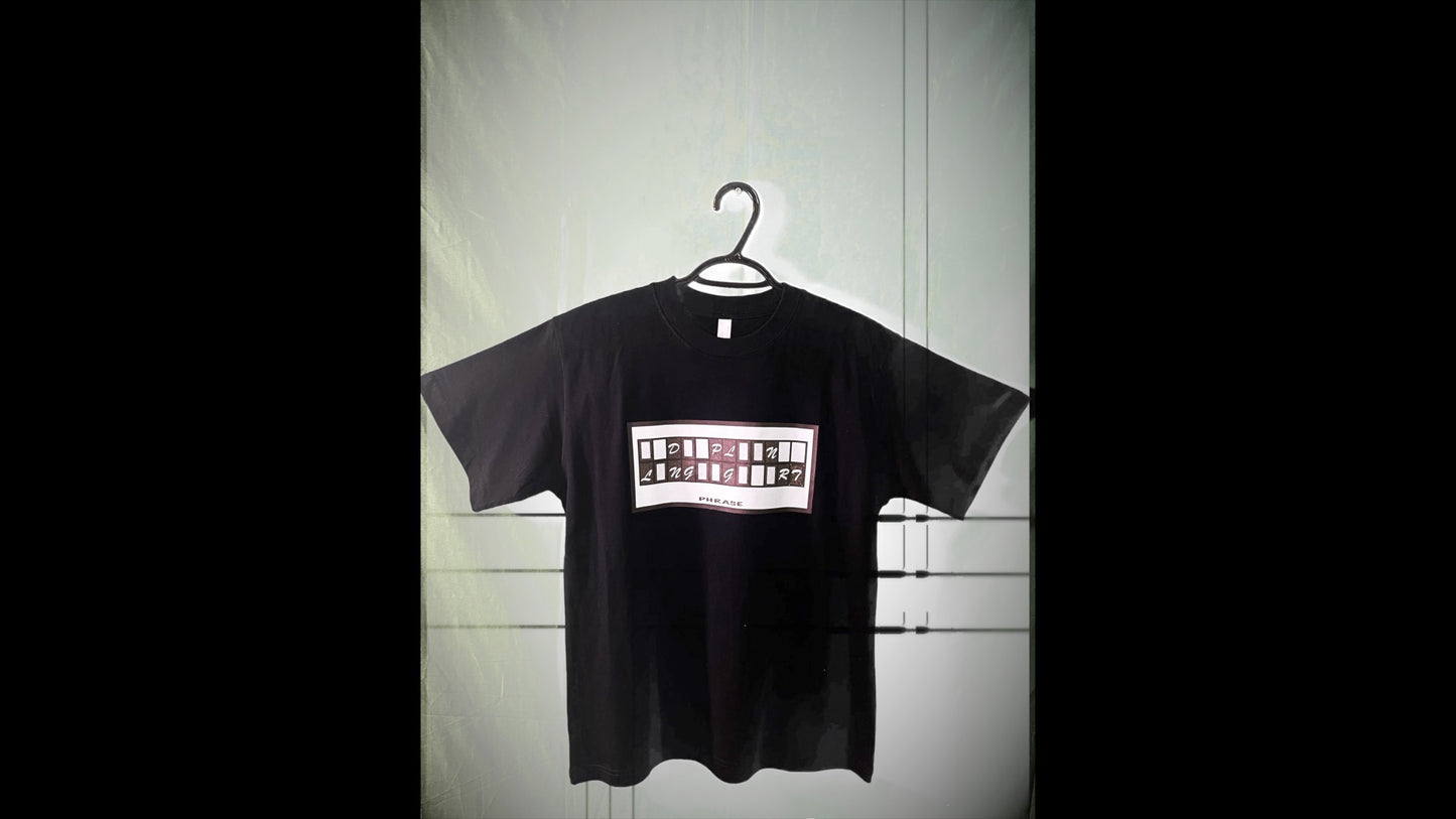 iDoPla Phrase | Black T-shirt